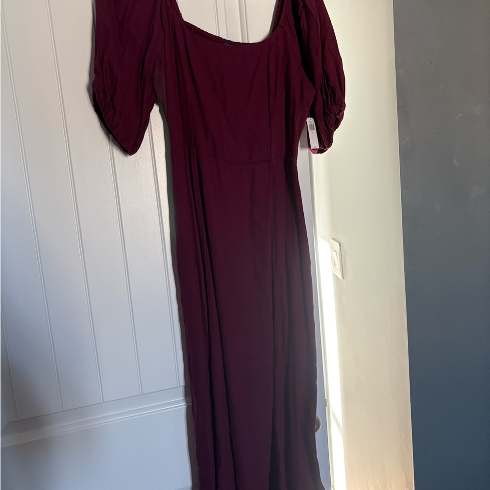 Old Navy Deep Purple Long Sleeve Dress